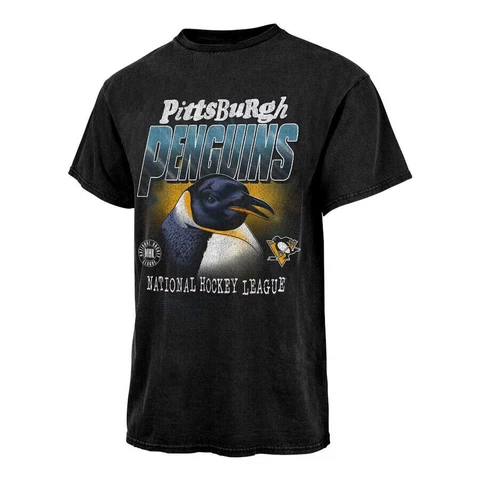 Pittsburgh Penguins Tradition Vintage Tubular T-Shirt - Black Unisex S-3XL Cover