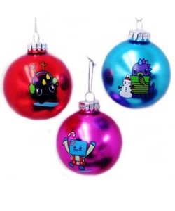Set of 3 So So Happy© Glass Ball Ornaments SO4141 w - Picture 1 of 1