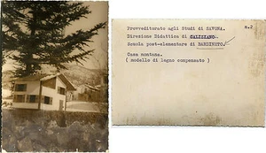 SCUOLA BARDINETO SAVONA, FOTO, MODELLINO IN LEGNO DI CASA MONTANA      m - Picture 1 of 1