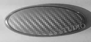 2x Folie 126x48mm Carbon silber für Ford 150x60mm Emblem Pflaume viele Modelle - Bild 1 von 1