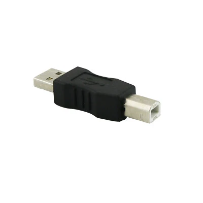 USB 2.0 Type A Male To B Male Printer Scanner Port Converter Adapter Connector - Image 1 of 4