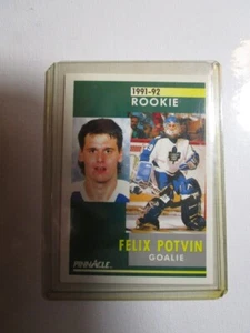 1991-92 Pinnacle Rookie Felix Potvin #345 RC Toronto Maple Leafs - Picture 1 of 1