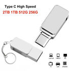 2 TB Pen Drive USB Flash Drive Metal Typ C High Speed pendrive Mini Memory Stick