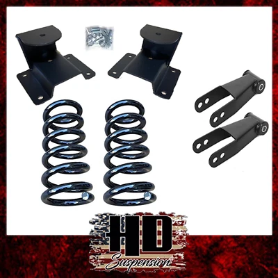 Dodge Ram 1500 1994-2001 2x2 2"F 4"R kit de caída bobinas descensoras colgadores y grilletes Foto 1 de 4