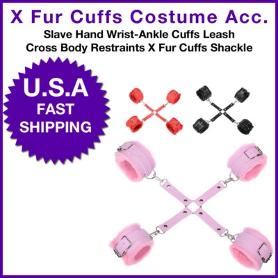 Sujeción Hogtie de 4 vías con puños de muñeca a tobillo correa cruzada sujeción Foto 1 de 4