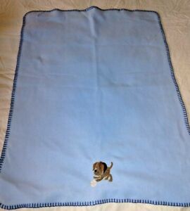 Garanimals Blue Fleece Baby Blanket Puppy Baseball Security Reversible Lovey