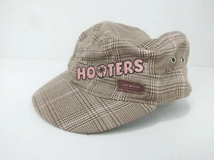 Sombrero Hooters Las Vegas Cadete Marrón Tostado Tweed Cuadros Ajustado Talla Pequeña - Imagen 1 de 4