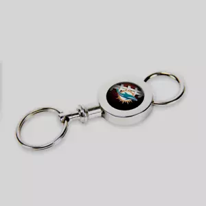 Miami Dolphins Quick Release Valet Keychain/Keyring Rico NFL Officially Licensed - Picture 1 of 1