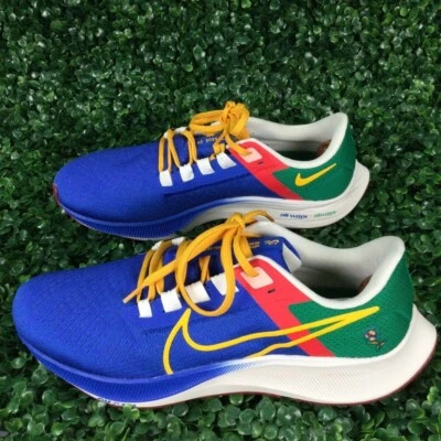 Nike Air Zoom Pegasus 38 A.I.R. Jordan Moss Hombre Talla 11.5 Amarillo Swoosh y Cordones Foto 1 de 4