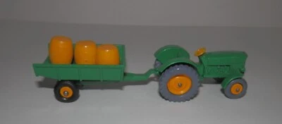 VTG Matchbox Series #50 John Deere Lanz 700 Tractor w/ #51 John Deere Trailer - Image 1 of 4