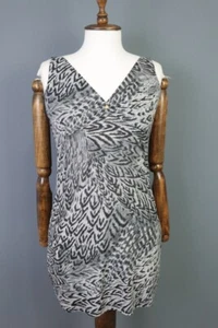 Roberto Cavalli Multicolor Animals Printed Sleeveless Bodycon Short Dress Sz L - Picture 1 of 13