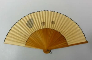 k#69 Japanese Vintage SENSU Folding Fan / Pine Cone - Picture 1 of 6