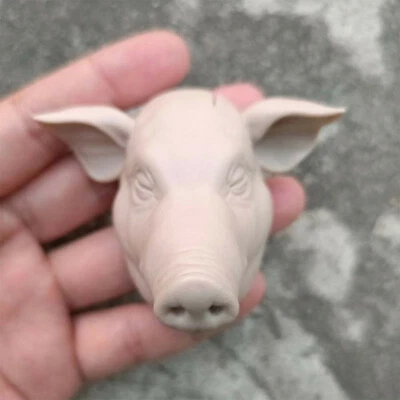 1/6 Scale Pork Archives Mouths Pig Mask Head Sculpt Unpainted Fit 12" Figure - Image 1 of 3