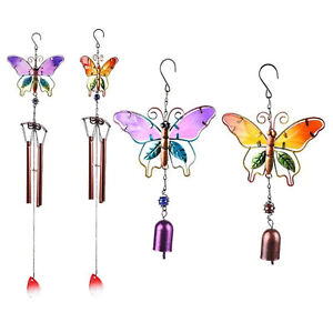 Butterflies Metal Wind Chime Handicrafts Art Hanging Pendant Wind Bells Decor