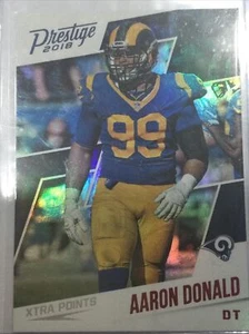 2018 Panini Prestige XTRA Points Red #185 Aaron Donald LA Rams Football Card  - Picture 1 of 12