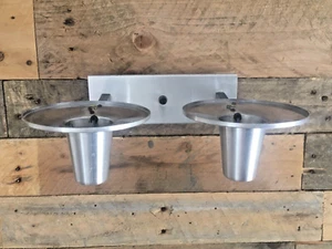 FAB 1960ER MITTE DES JAHRHUNDERTS SCANDI ALUMINIUM SPACE AGE UFO WANDLAMPE LICHTWANDLEUCHTE 70ER JAHRE - Bild 1 von 10