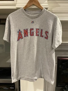 Majestic Angels T Shirt Gray Mens Size Medium Excellent Condition - Picture 1 of 6