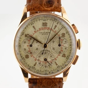 Universal Geneve Compax E.O. (Exercito Brasileiro), Ref 124107, Men’s, 18K Gold - Picture 1 of 24