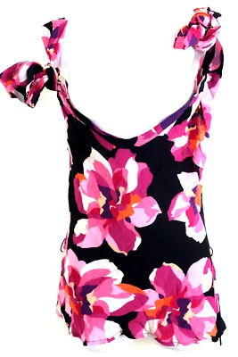 GUCCI 粉色黑色花卉丝绸拉链上衣衬衫连衣裙改变项目小号 38 4 5 6 — 第 1/4 张图片