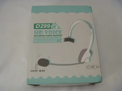 HD Voice Headset Single-sided USB Cord Volume Control D299 Light Comfortable - Image 1 of 4