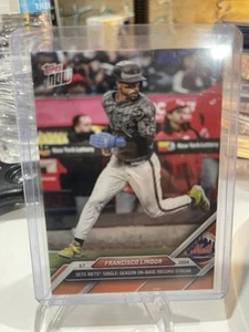 FRANCISCO LINDOR METS 2024 Topps Ahora 659 EN REGISTRO BASE NARANJA PARALELO/5 - Imagen 1 de 1