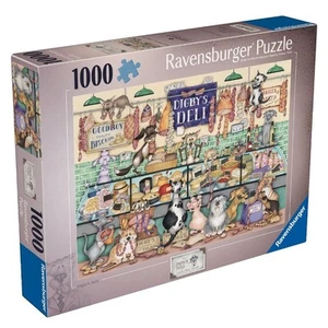 Ravensburger Dapper Dogs #1 Digby's Deli 1000 Piece Jigsaw Puzzle NEW - Picture 1 of 2