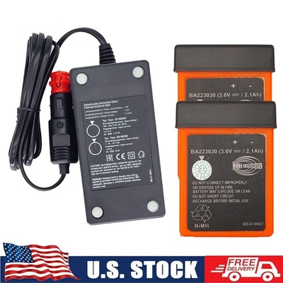 2X Batería BA223030 + QA108600 QD108300 24V Cargador de Batería para Grúa HBC Control Remoto Foto 1 de 4