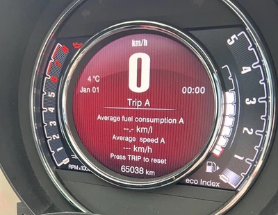 Abarth 595 Lcd Digital Speedometer Low-Run Operating Product 500 695 Tribute  - Изображение 1 из 3