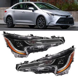 Par de faros izquierda derecha para Toyota Corolla L LE 2020 2021 2022 Base - Imagen 1 de 7