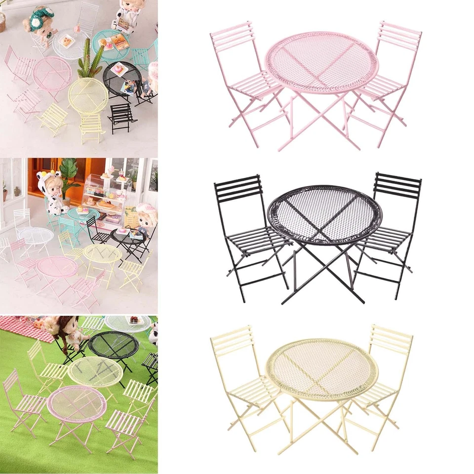 Miniature in metallo in scala 1:12 Mobili per caffè/tè per Diorama Micro - Immagine 1 di 1