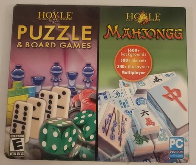 Hoyle Puzzle and Board Games and Mahjongg (PC DVD-ROM) Software Game New Sealed - Image 1 of 2