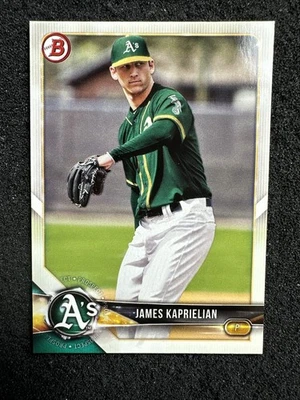 JAMES KAPRIELIAN 2018 Bowman Baseball QTY #BP44 Oakland Athletics - Image 1 of 2