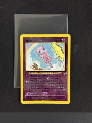 Pokémon TCG Vintage Mew 1/18 Southern Islands Reverse Holo Promo SWIRL ! - Image 1 of 3