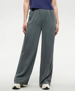 Tentree Women’s Kaslo Pant Tencel Wide Leg Anchor Grey Sz: XL NWT - Picture 1 of 7
