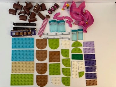 Lego Friends Specialty Pieces Bricks Blocks Slide Tree Trunk Curved Flat LOT - Image 1 of 4