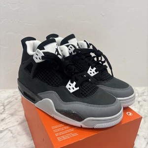 Nike Air Jordan 4 Retro 'Fear' Size 6Y / 7.5 Women’s Grey Black Oreo FQ8213-002 - Picture 1 of 11