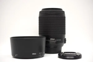 Nikon DX AF-S Zoom-NIKKOR 55-200mm f/4-5.6G ED VR With Lens Caps And Hood - Picture 1 of 7