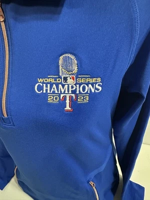 Columbia Womens Texas Rangers 2023 World Series Camps 1/4 Zip Pullover S NWT - Image 1 of 4