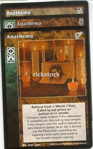 Anathema x3 KMW CE DS Lote A VTES Jyhad - Imagen 1 de 1
