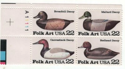 Stamps USA Sc# 2141a MNH 22 Cent Folk Art Ducks   A11111 - Image 1 of 2