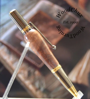 Pen Handmade Red Mallee Wood Writing Pens Artwork USA SEE VIDEO 1471 - image 1 of 4