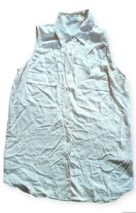 Blusa Equipment Mujer Talla Pequeña Firma Seda Sin Mangas Rosa Abotonada - Imagen 1 de 5