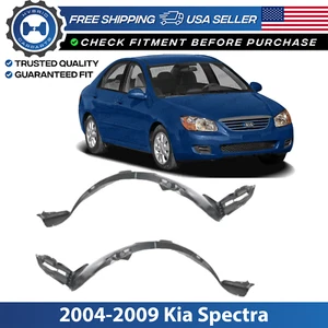 New Front Left & Right Side Fender Liner Set of 2 For 2004-2009 Kia Spectra - Picture 1 of 7