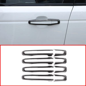 ABS fibra de carbono para Range Rover Evoque 2012-2018 cubierta manija de puerta borde 8 piezas - Imagen 1 de 6