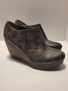 DR. SCHOLL'S Harlie Platform Wedge Shooties Brown Size 9.5 - Picture 1 of 7