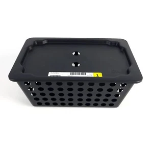 IKEA Rundbal Storage Basket W/ Lid Stackable Black 11x7.5x5" New - Picture 1 of 5