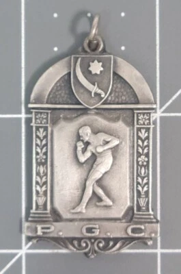 P.G.C. Boxing Jewelry Necklace Pendant Sterling Silver Dieges & Clust - Image 1 of 3