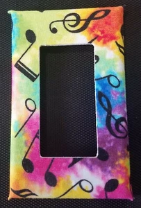 MUSIC NOTES TOGGLE LIGHT SWITCH COVER; FUN & MUSICAL! FREE SHIPPING  - Picture 1 of 2