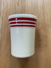 HLCCA Fiesta ® Retro Red Stripe Tumbler 1st Quality Ivory with red stripes