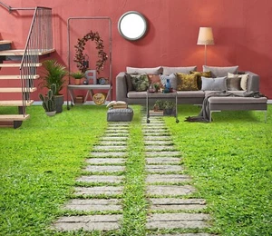 3D Green Lawn K1493 Floor WallPaper Murals Wallpaper Mural Print Panda 2023 - Picture 1 of 11